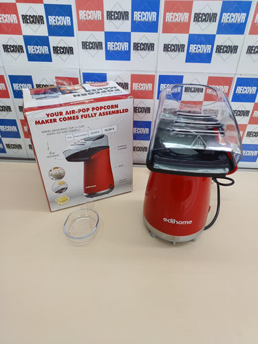 Palomitera, Eléctrica, Máquina palomitas, 1200 W, Palomitero, Incluye Cuchara Dosificadora, Palomitas de Maíz listas en 2 minutos, Edihome